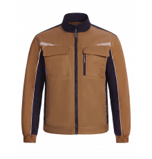 Куртка ProfLineSpecialist (тк.Смесовая,240), бежевый/черный